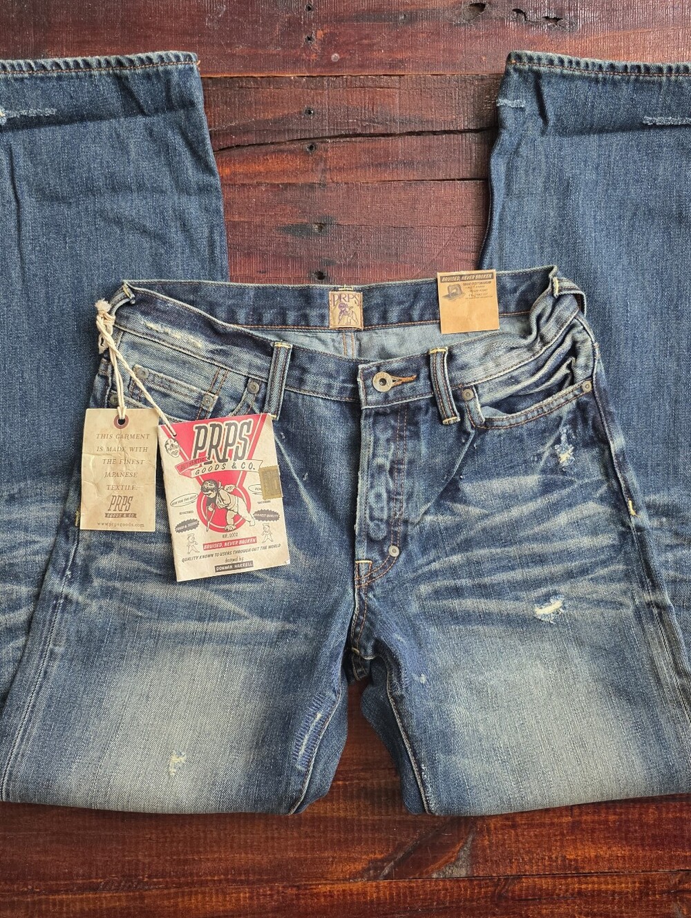 PRPS Barracuda Low Rise Straight Leg Regular Fit Jeans Size 29
